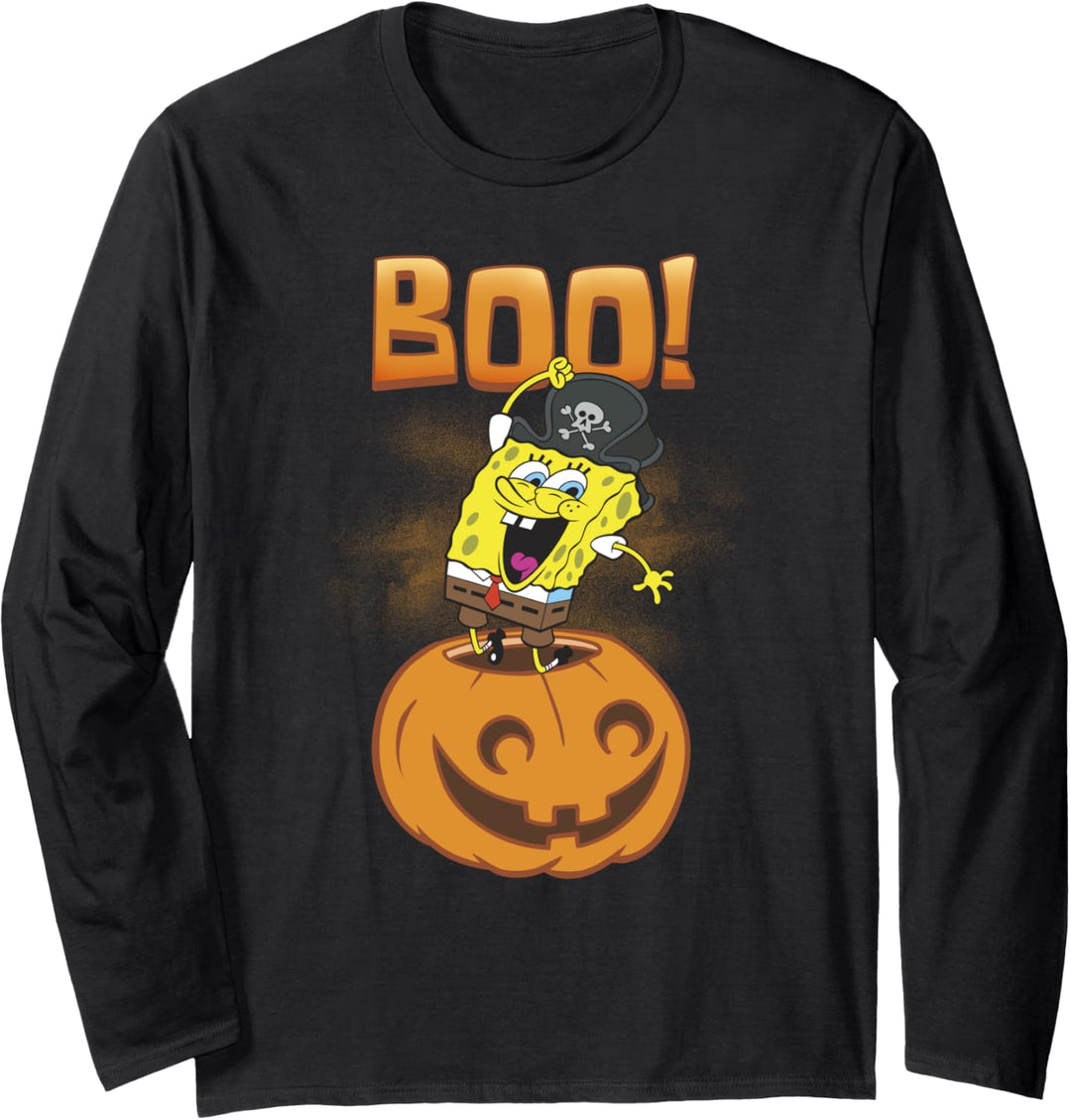 SpongeBob SquarePants Halloween Jack O' Lantern SpongeBob Langarmshirt