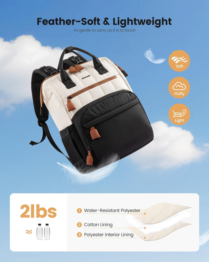 LOVEVOOK Wickelrucksack Gross, Baby Wickeltasche Rucksack Diaper Bag mit Wickelunterlage, Wasserabwe