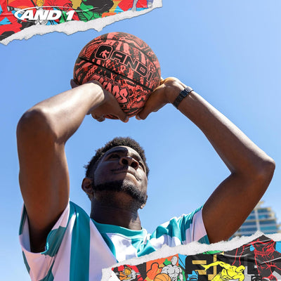 AND1 Chaos Basketball: Offizielle Regulierung Grösse 7 (74,9 cm) Gummi - Deep Channel Construction S