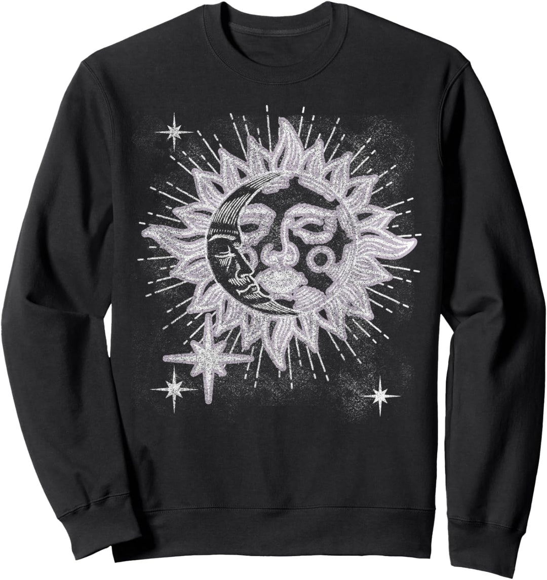 Trendy Textured Celestial Sweatshirt