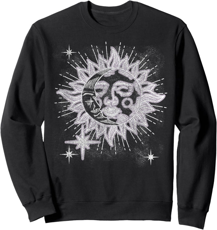 Trendy Textured Celestial Sweatshirt