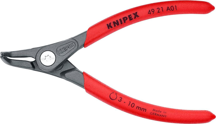 Knipex Präzisions-Sicherungsringzange für Aussenringe auf Wellen grau atramentiert, mit rutschhemmen