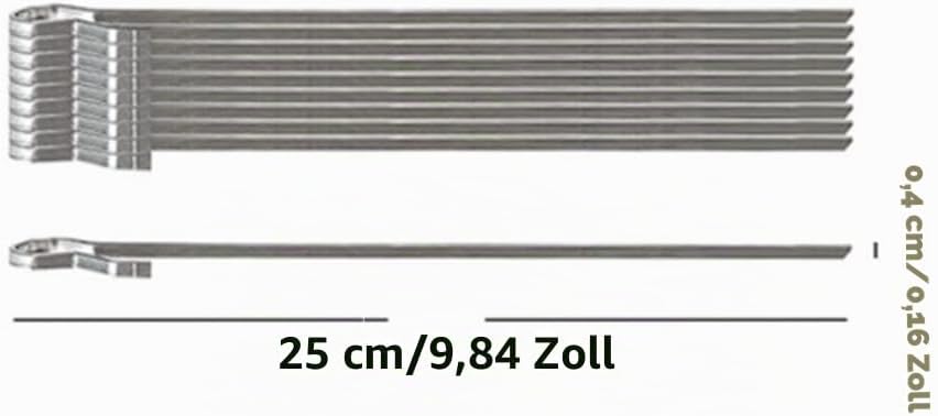Spiessgestell-Set Edelstahlspiesse Nadelkäfig Kebab Maker Grill Rotierende Fleischgabeln Grillkäfig