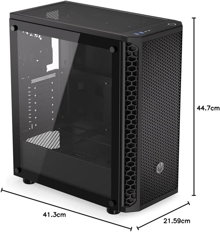 ENDORFY Signum 300 Air, ATX PC-Gehäuse, Mesh-Frontplatte, gehärtetes Glas-Seitenteil, 4x120mm PWM-Lü