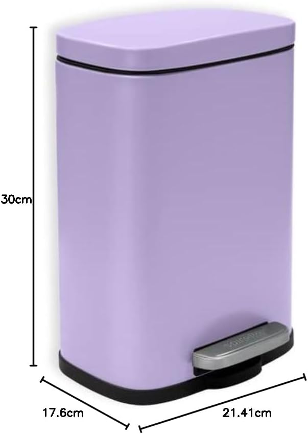 Spirella Akira Treteimer, Stahl, 5 l, Lavendel violett, violett