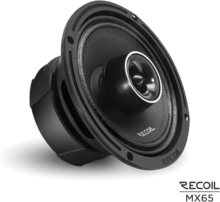 RECOIL MX65 Paar 6,5 Zoll （16,5 cm 2-Wege Pro Audio Mitteltöner Koaxiallautsprecher mit eingebauten