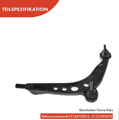 Frankberg 2x Querlenker Radaufhängung Vorderachse Unten Kompatibel mit 3er E36 1.6L-2.8L 1990-1998 3