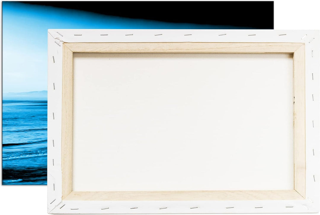 deyoli zauberhafte Küste von Kalifornien Format: 80x60 Effekt: Monocrome Blau als Leinwand, Motiv fe