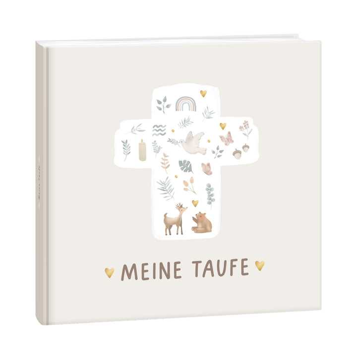 mintkind® Taufbuch Baby Meine Taufe Ausfüllbuch und Gästebuch zur Taufe mit Platz für Fotos Einträge