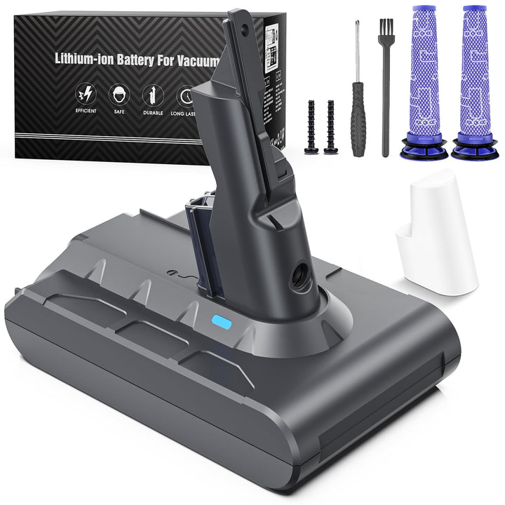 6500mAh V7 Akku, Ersatzakku für Dyson V7 Akku mit SV11 V7 Animal Trigger Abosolute Motorhead Pro Flu