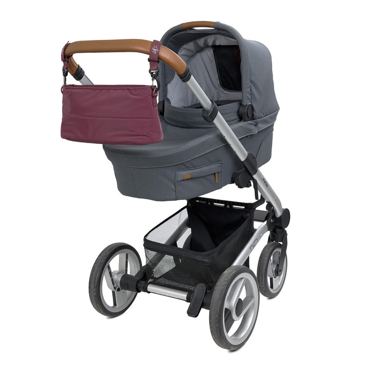 LÄSSIG Kinderwagen Buggy Organizer mit Befestigung Deep Red, Deep Red