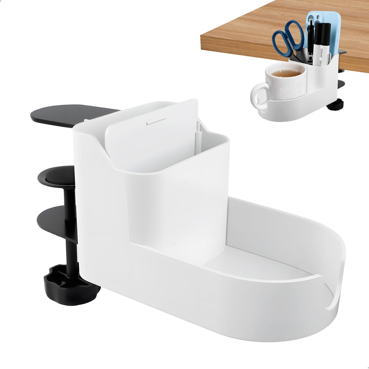 Getränkehalter Tisch, Einstellbar Becherhalter Schreibtisch, 2 in 1 getränke Halter, getränkehalter