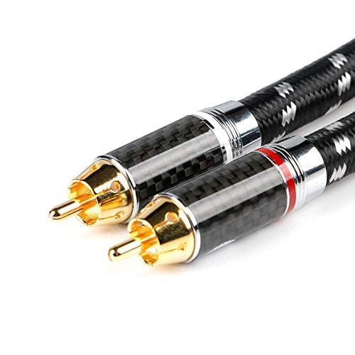 BOAACOUSTIC JIB Hiend Audiophiles 2x cinch auf 2x cinch Stereo Audio Cable 2RCA Male to 2RCA Male Fü
