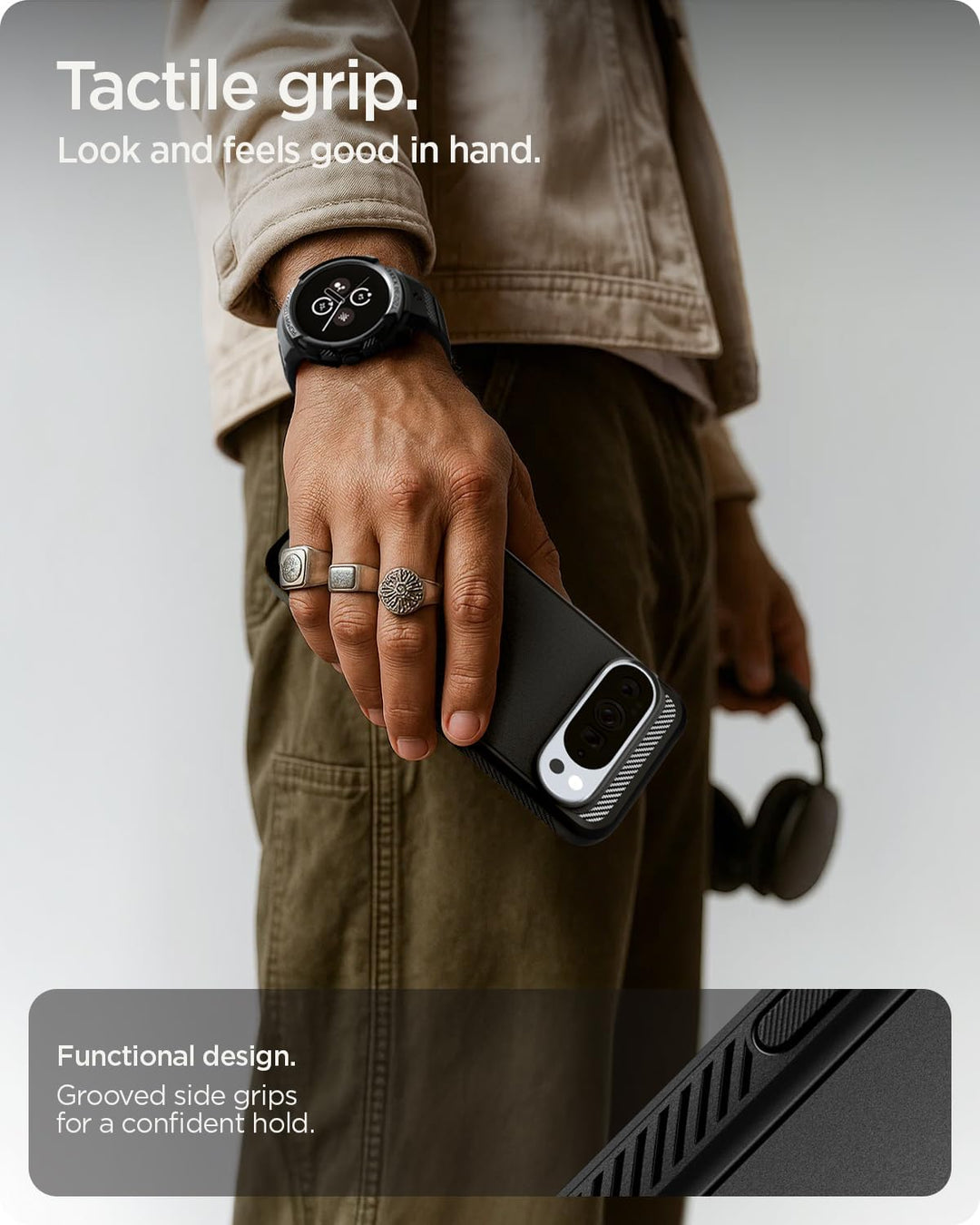 Spigen Rugged Armor MagFit Hülle für Google Pixel 10 Pro XL, Kompatibel Mit Pixelsnap und MagSafe [2