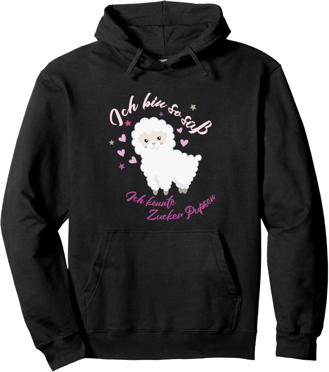 Ich bin so süss ich könnte Zucker Pupsen - Süsses Lama Alpaka Pullover Hoodie