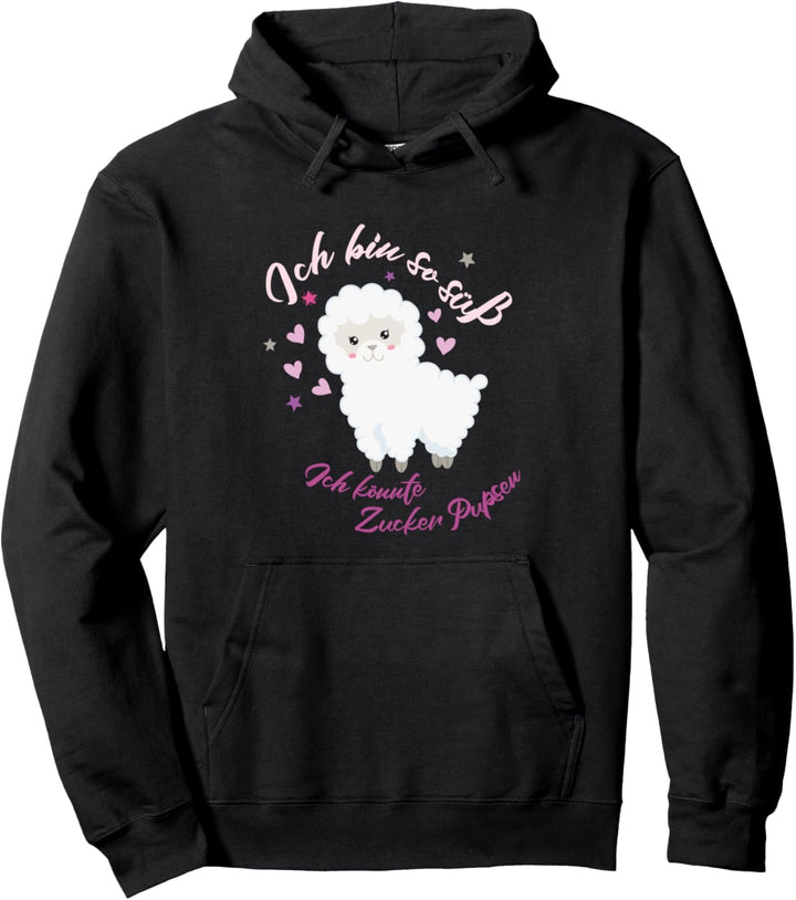 Ich bin so süss ich könnte Zucker Pupsen - Süsses Lama Alpaka Pullover Hoodie