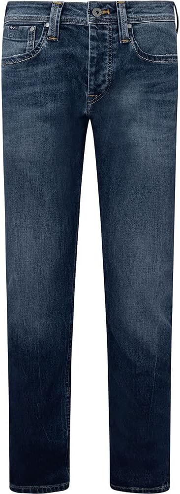 Pepe Jeans Herren Cash Jeans 28W / 36L Blue (Denim-z23), 28W / 36L Blue (Denim-z23)
