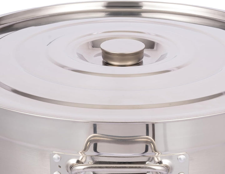 Suppentopf,grosser kochtopf,suppentopf gross,Grosser Suppentopf aus Edelstahl, mit Deckel, sichere K