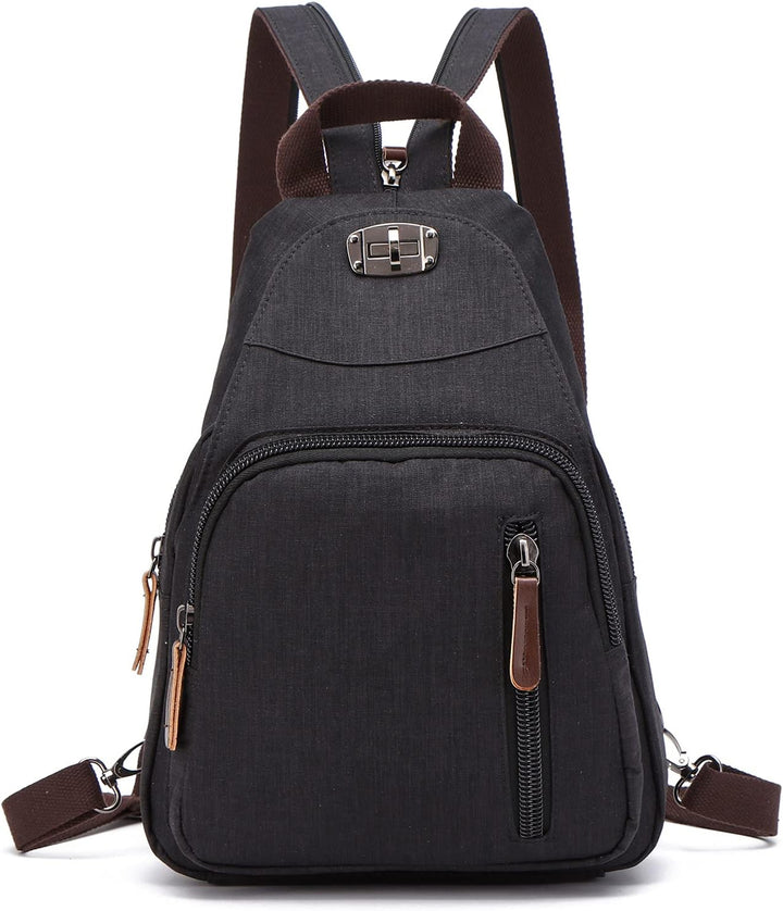 FANDARE Retro Brusttasche Sling Bag Klein Rucksack Schulranzen Umhängetasche Schulrucksack Sporttasc