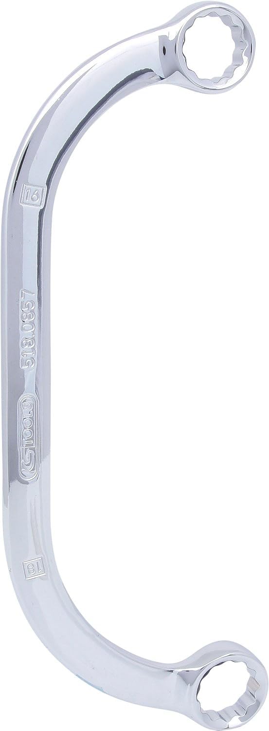 KS Tools 518.0857 CHROMEplus Starter- und Blockschlüssel, 16x18mm
