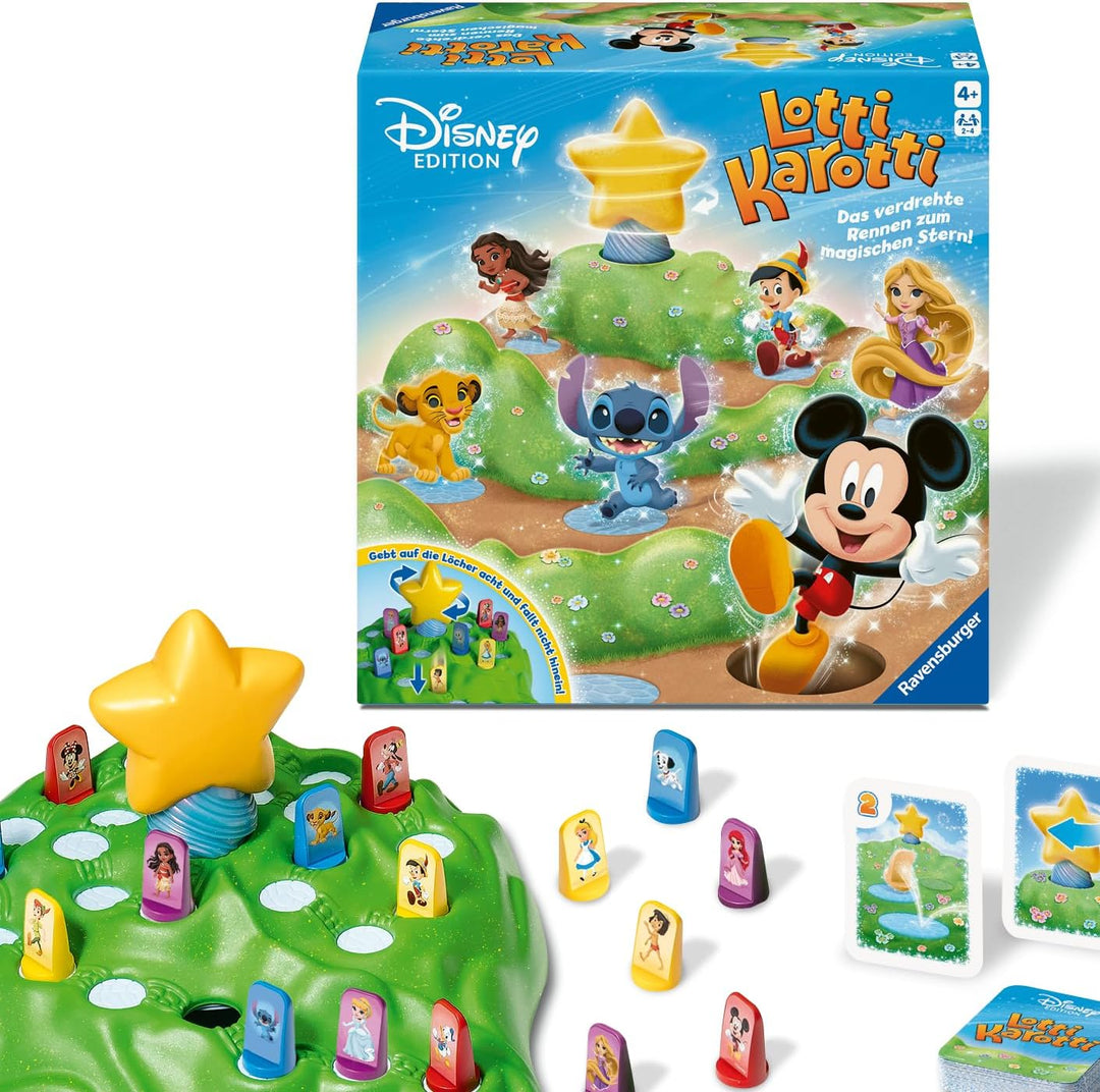 Ravensburger 24851 - Lotti Karotti Disney Edition, Adaption des bekannten Spiele-Klassikers mit Disn