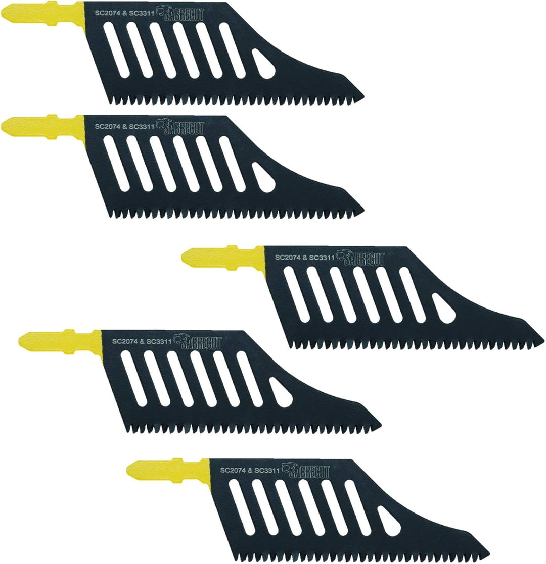 5 x SabreCut JSSC2074_5 T-Schaft HCS Wood Flush Cutting DT2074 Stichsägeblätter