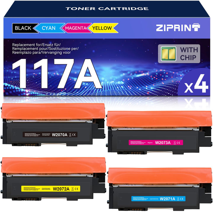 ZIPRINT 117A Toner Set Kompatibel für Toner HP Color Laser MFP 178nwg hp MFP 179fwg 179fnw 150nw 178