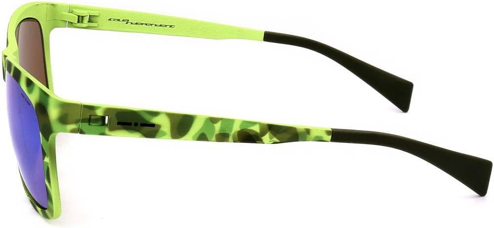 Italia Independent Unisex-Erwachsene 0111-037-000 Sonnenbrille, Grün (Verde), 55.0