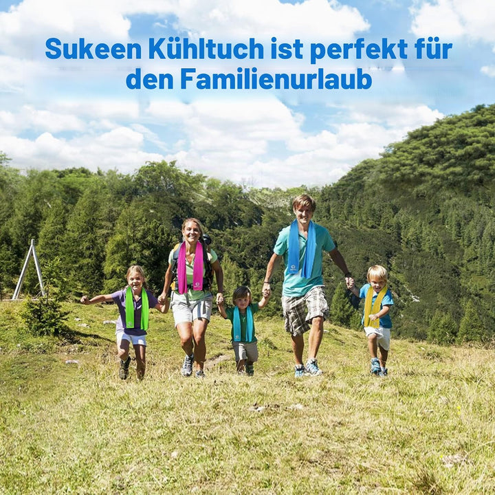 Sukeen Kühlendes Handtuch, 8er Set Kühlhandtuch Cool Towel, Gym Handtuch, Eishandtuch Kühltuch Hals,
