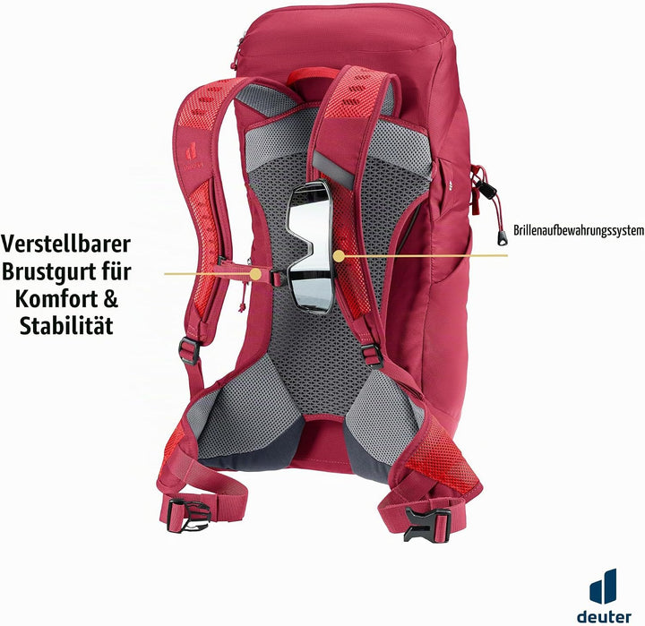 deuter AC Lite 24 Wanderrucksack Cherry-masala, Cherry-masala