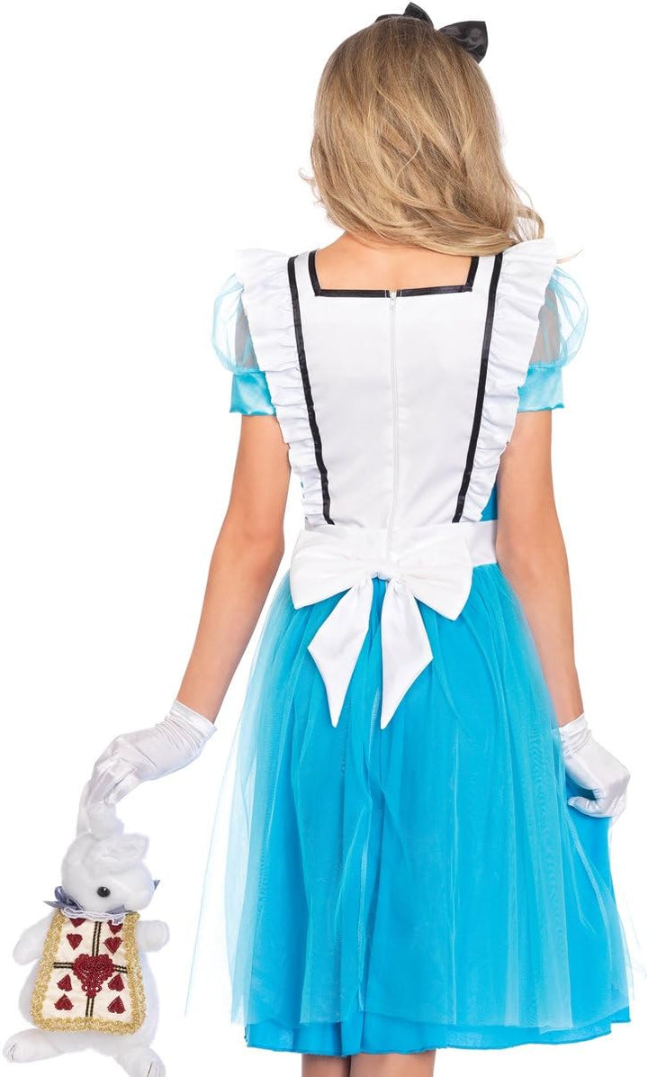 Leg Avenue 85374 - Klassische Alice Damen kostüm , Grösse X-Large (EUR 42), Blue, White, X-Large (EU