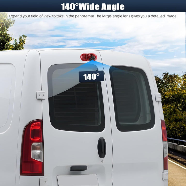 720P HD Rückfahrkamera für Renault Trafic 2001-2014/Opel Combo 2001-2011/ Opel Vivaro 2001-2014, 140
