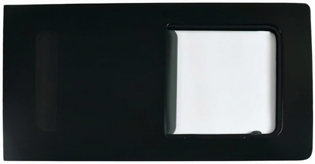 Seitenfenster Schiebefenster kompatibel mit Ford Transit Custom 2013-2023 L1 L2 Auto Rechts Schwarz,