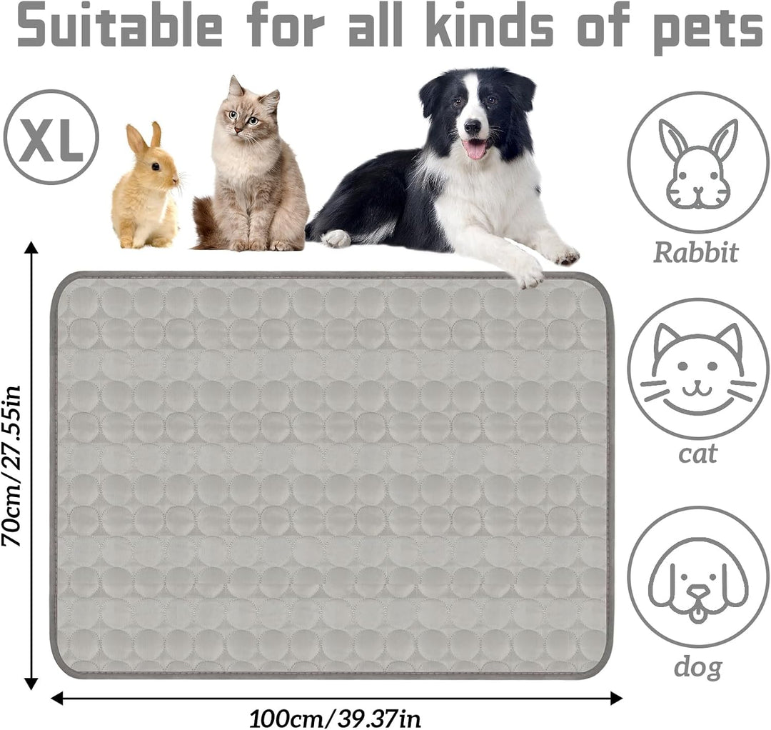 Kühlmatte für Hunde 70x100cm, Selbstkühlende Kühldecke Hund für Katzen und Hunde, rutschfeste Hundem