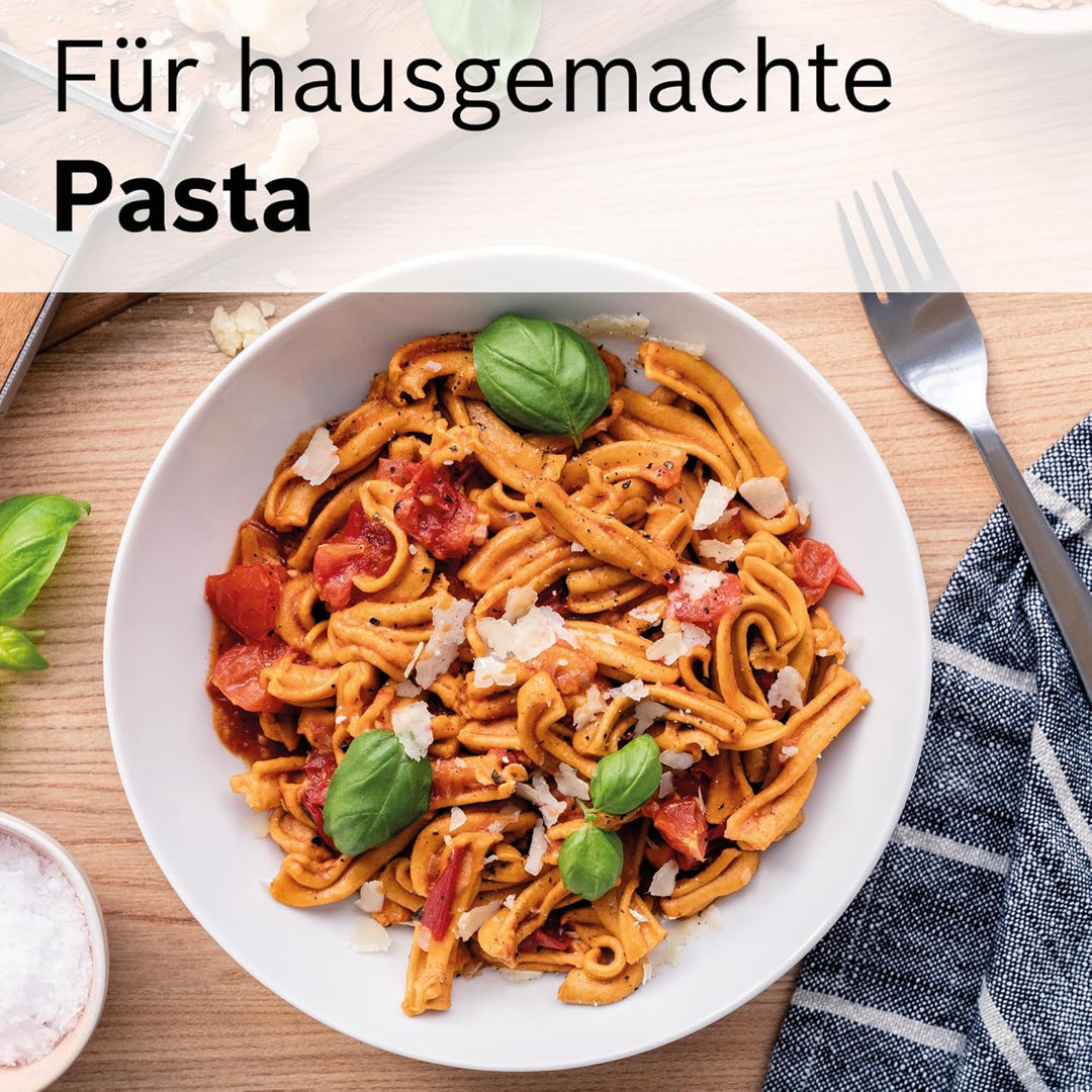 Bosch Pastascheiben MUZ9PP2, 5 verschiedene Formen (u.a. Rigatoni, Fusilli, Maccheroni), Lochscheibe