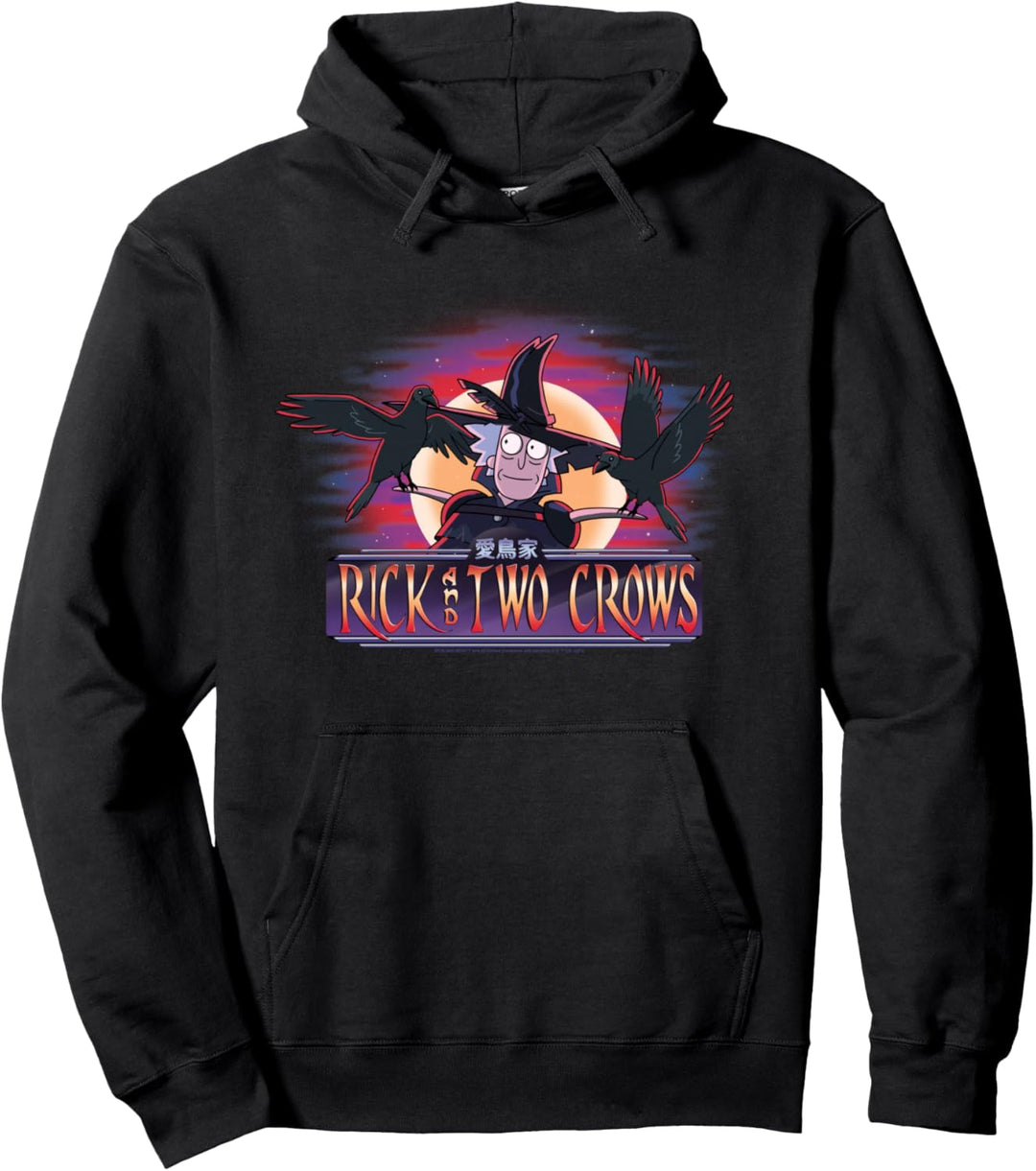 Rick and Morty Rick and two crows Pullover Hoodie