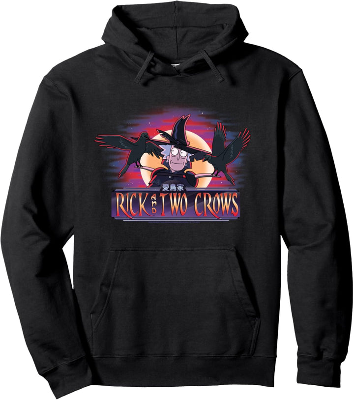Rick and Morty Rick and two crows Pullover Hoodie