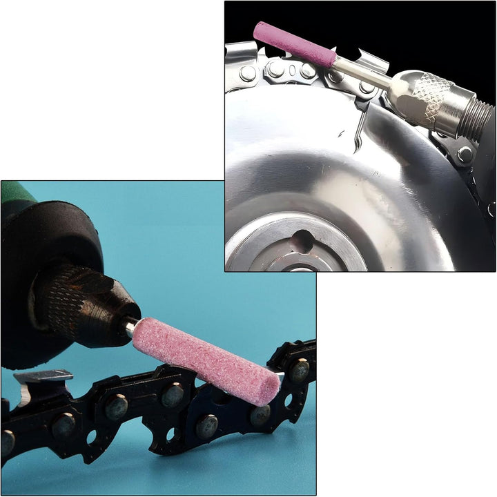 20X Kettensäge Schleifstein Fit für Kettensäge Maniküre Metall Polierwelle(7/32"-5.5MM)
