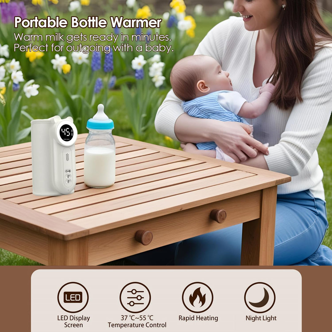 Cozytots Flaschenwärmer Baby Unterwegs Matchild Flaschenwärmer to go akku USB Thermoskanne mit tempe