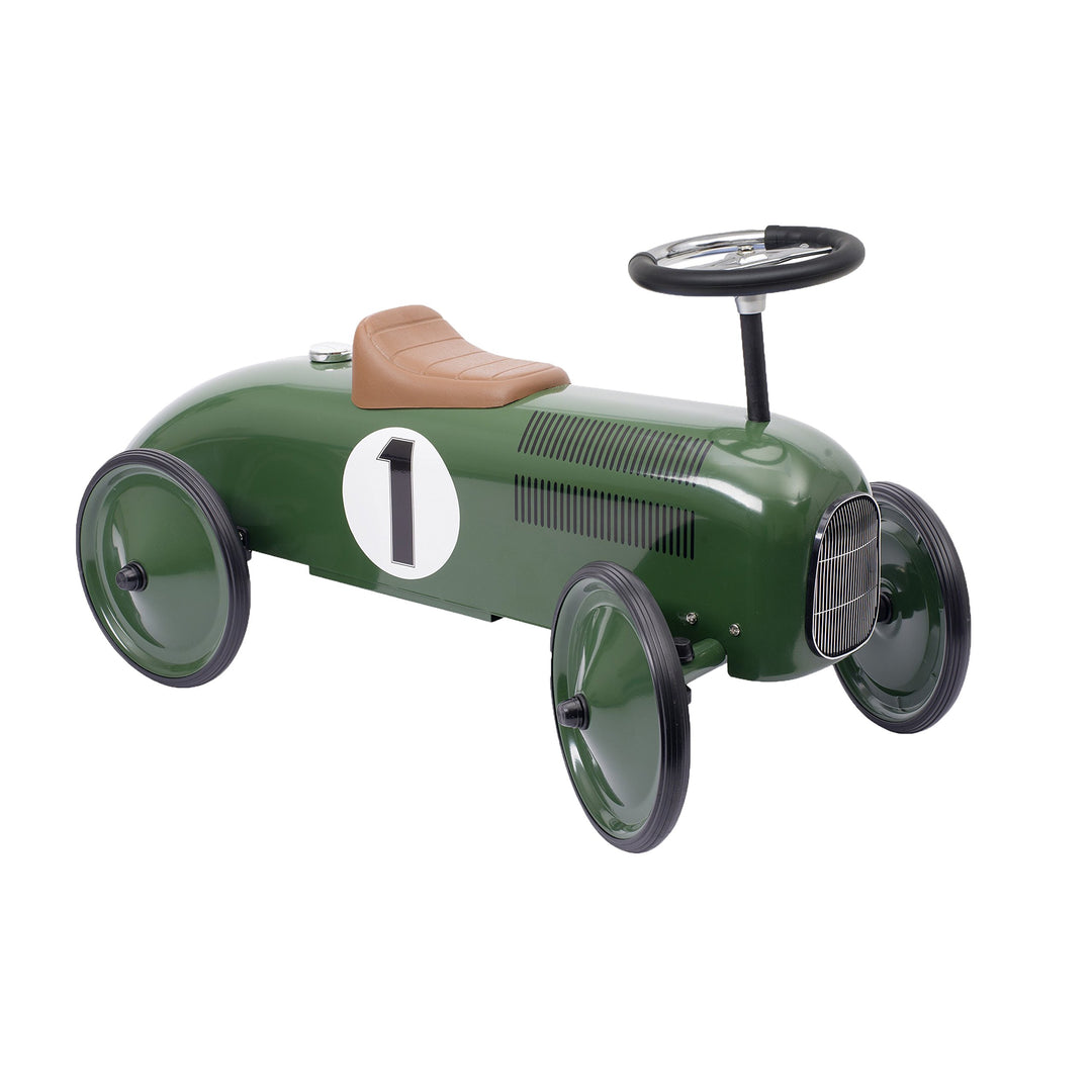 Goki 14167 Rutscherfahrzeug, grün/schwarz