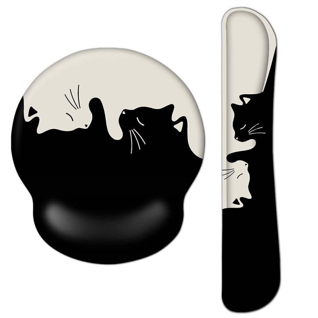 AOKSUNOVA Handballenauflage für Tastatur Maus Handgelenkauflage Ergonomisches Mauspad Set Mousepad m