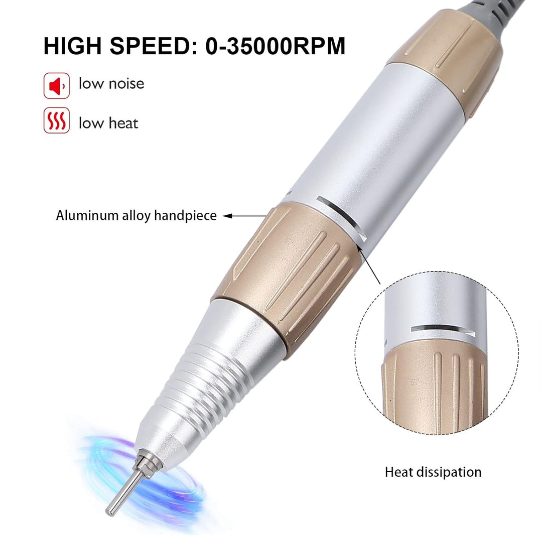 Nagelfräser Griff Handstück, Professional Ersatz Nagelbohrer Handgriff 35000rpm Tragbare Ersatzgriff