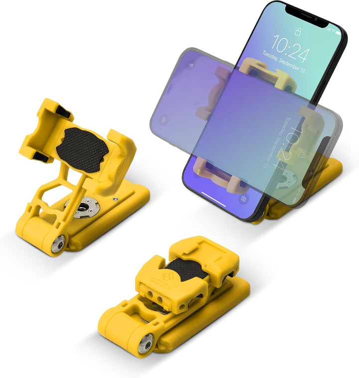 IFOOTAGE Handy Phone Mount Adapter,Faltbare Handyhalterung Stativ mit Kaltschuh, 38 mm Arca-Swiss-Pl