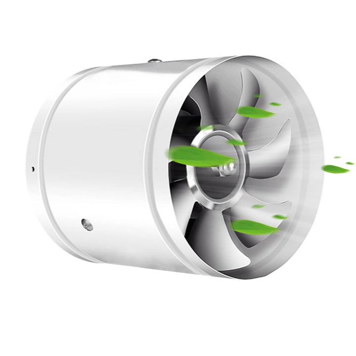 Abluftventilator 200mm Inline Rohrventilator, 1000m³/h Abluft Zuluft Rohrlüfter Industrielüfter Ener