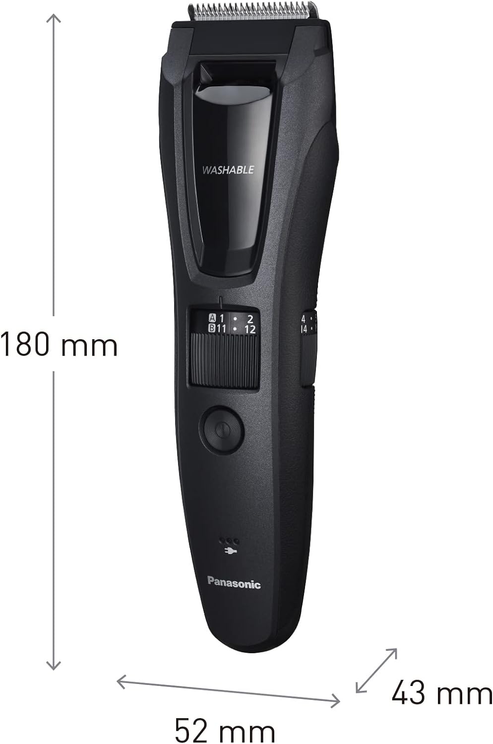 Panasonic ER-GB62 Bart-/ Haarschneider mit 39 Schnittstufen, Bartschneider für Herren, inkl. Body-Tr