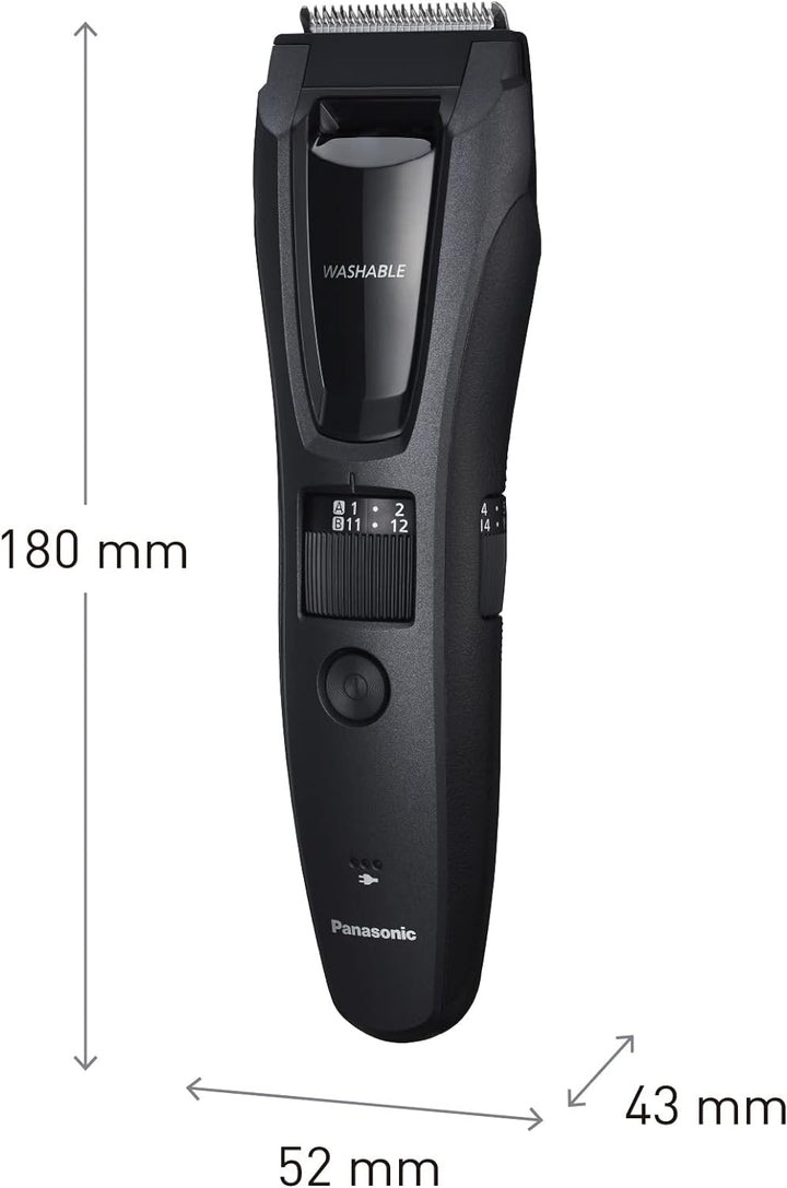 Panasonic ER-GB62 Bart-/ Haarschneider mit 39 Schnittstufen, Bartschneider für Herren, inkl. Body-Tr