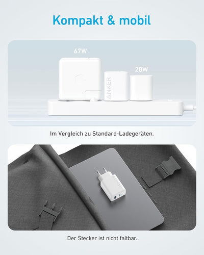 Anker 20W USB C Ladegerät, iPad Netzteil, USB-Schnellladenetzteil, iPad Ladegerät, Kompatibel mit iP