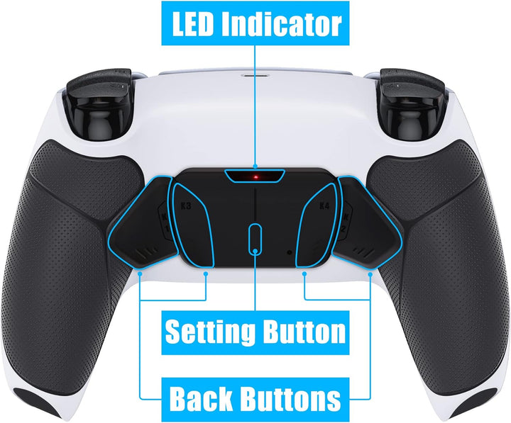 eXtremeRate Programmierbar RISE4 Remap Kit für ps5 Controller BDM-010/020,Remap Board&Rückplate Gehä