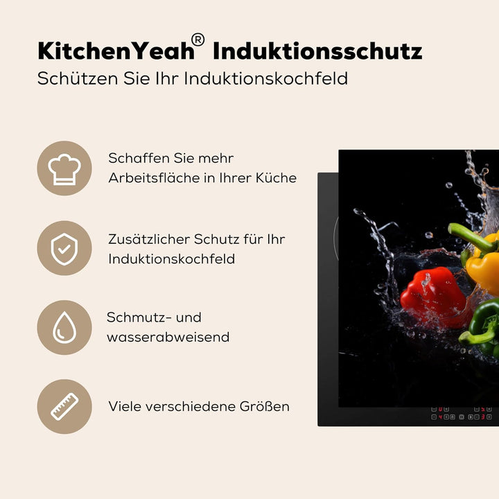Herdabdeckplatte Einteilig Herdabdeckung Abdeckplatte für Ceranfeld Abdeckung Induktionskochfeld Auf