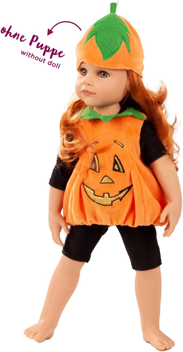 Götz 3403313 Kombination Halloween - Puppenkleidung & Puppenzubehör für Babypuppen Gr. S von 30-33 c